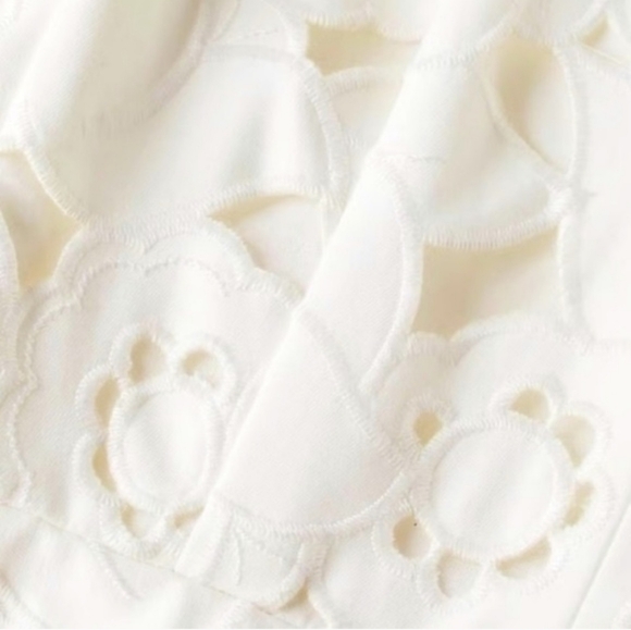 Hope For Flowers by Trace Reese Cap-Sleeve Medium White Embroidered Midi… - Picture 17 of 17